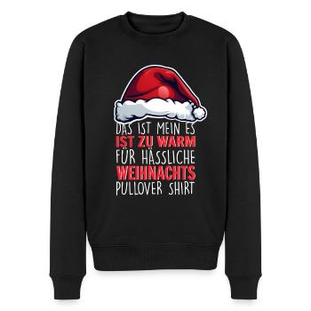 Il fait trop chaud pour les pulls de Noël moches - Pull Premium bio Homme - noir - Devant - Nico (187cm)