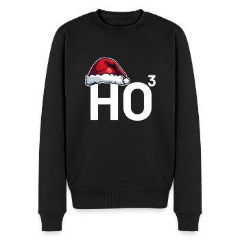 Professeur de mathématiques Noël High 3 - Pull Premium bio Homme - noir - Devant - Nico (187cm)