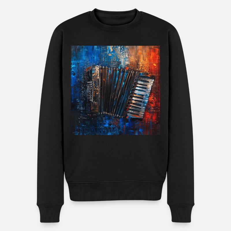 Accordéon - Pull Premium bio Homme - noir