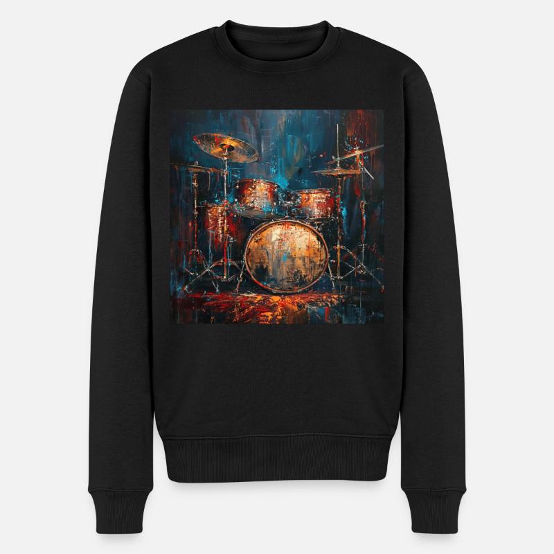 Percussion - Pull Premium bio Homme - noir