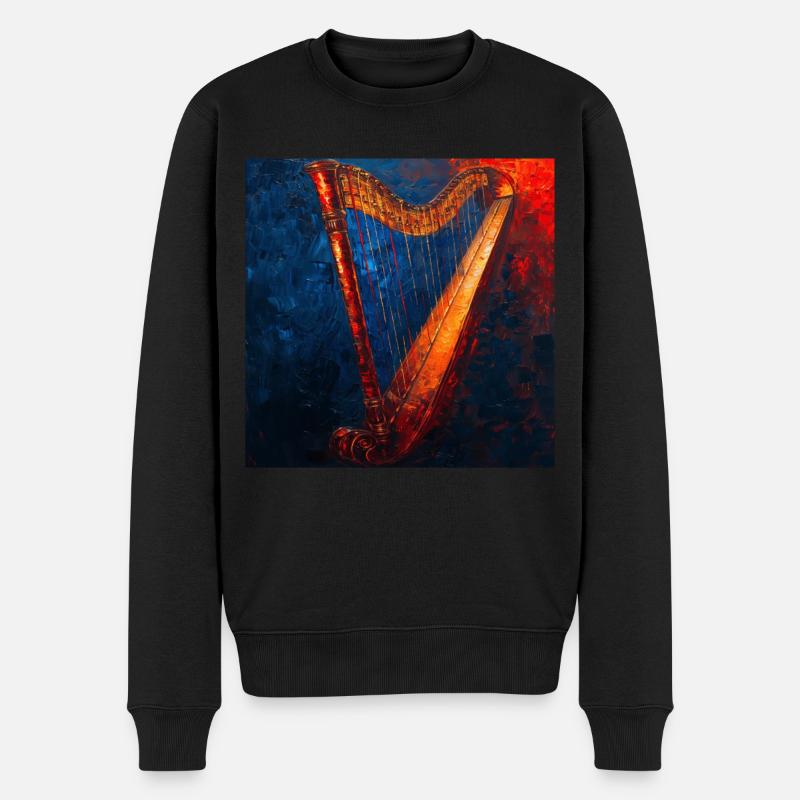 Harpe - Pull Premium bio Homme - noir