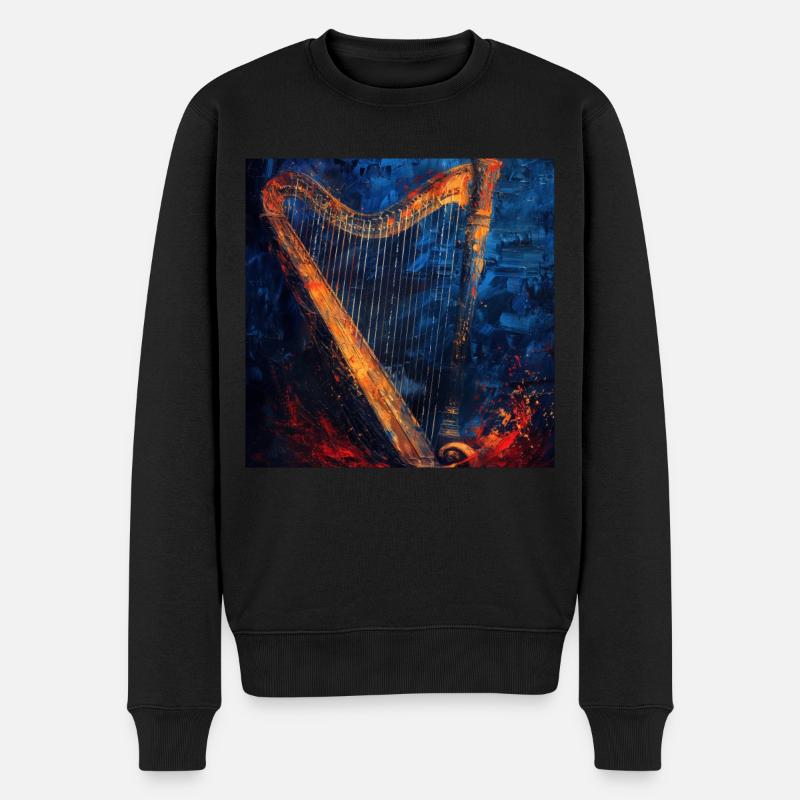 Harpe - Pull Premium bio Homme - noir