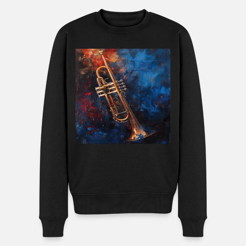 Trompette - Pull Premium bio Homme - noir