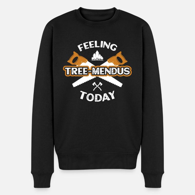 Gefühls-baum-mendus Heute - Männer Premium Bio Pullover - Schwarz
