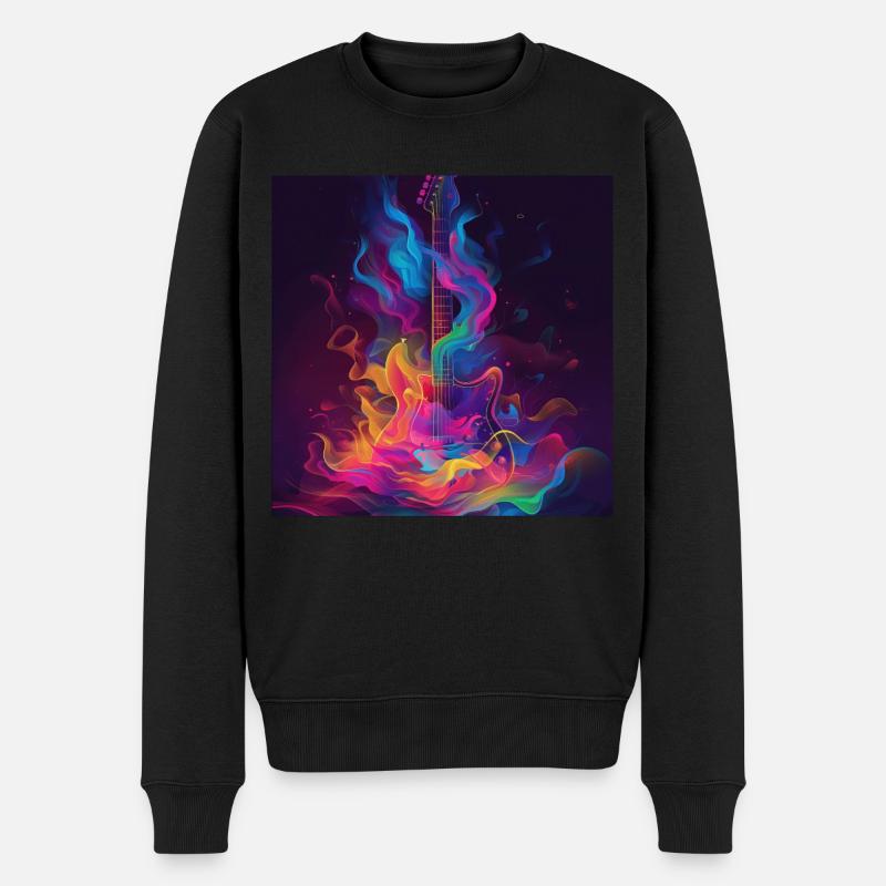 Guitare - Pull Premium bio Homme - noir
