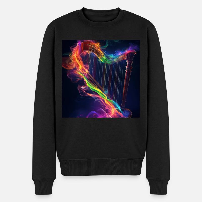 Harpe - Pull Premium bio Homme - noir