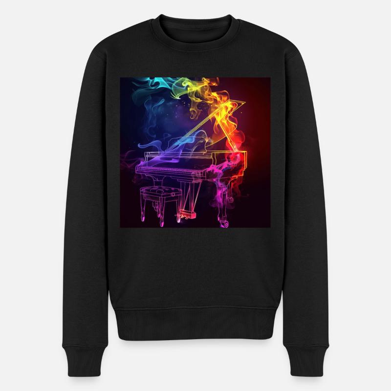 Piano - Pull Premium bio Homme - noir