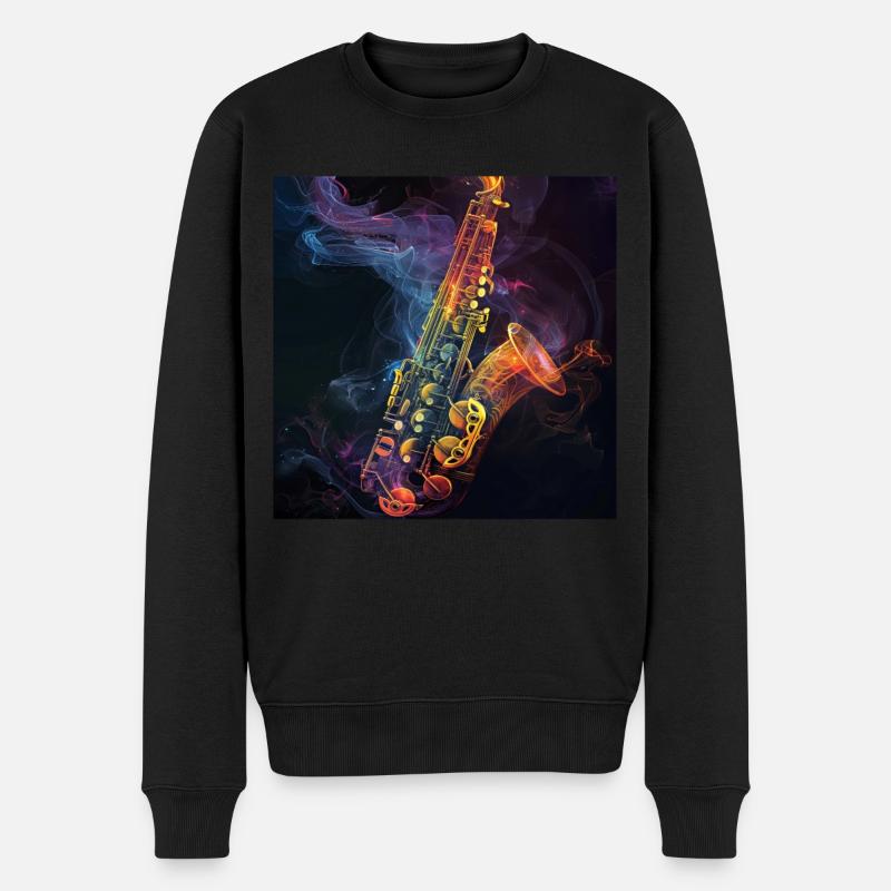 Saxophone - Pull Premium bio Homme - noir