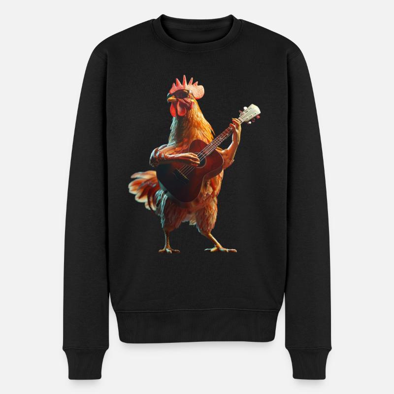 Ukulélé Coq - Pull Premium bio Homme - noir