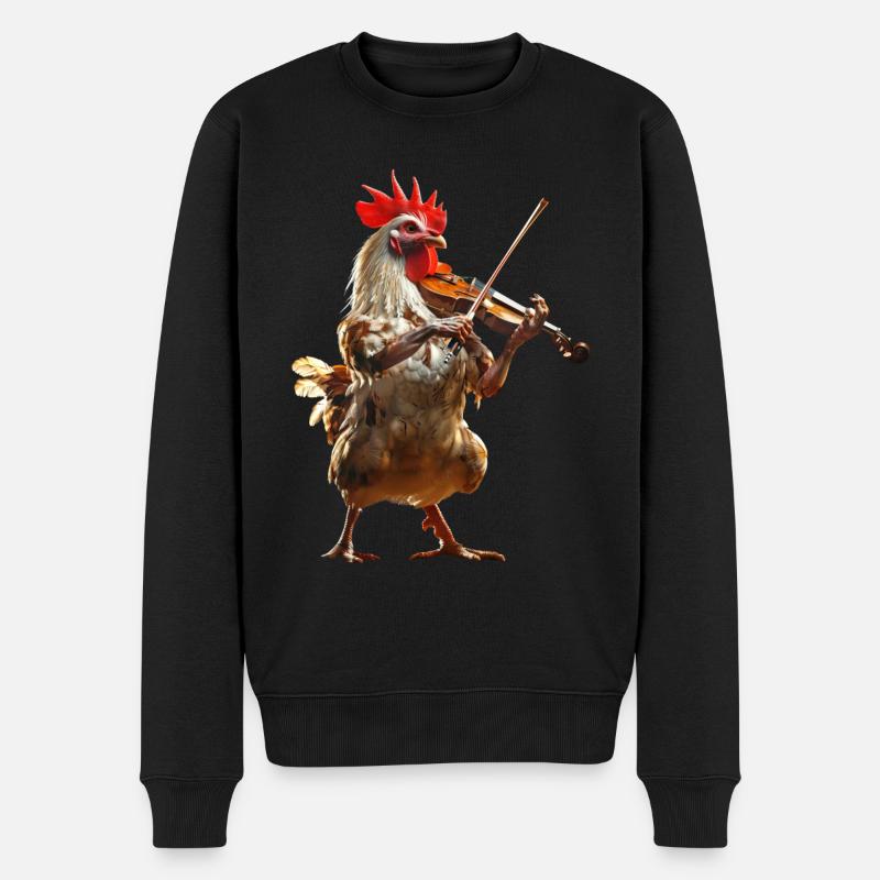 Violon Coq - Pull Premium bio Homme - noir