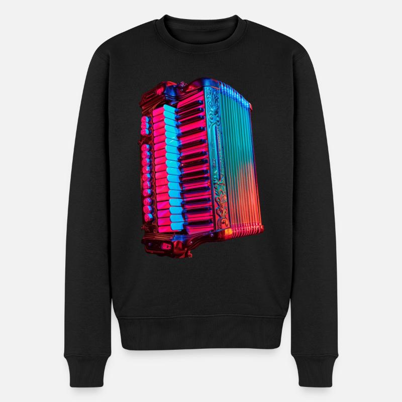 Accordéon - Pull Premium bio Homme - noir