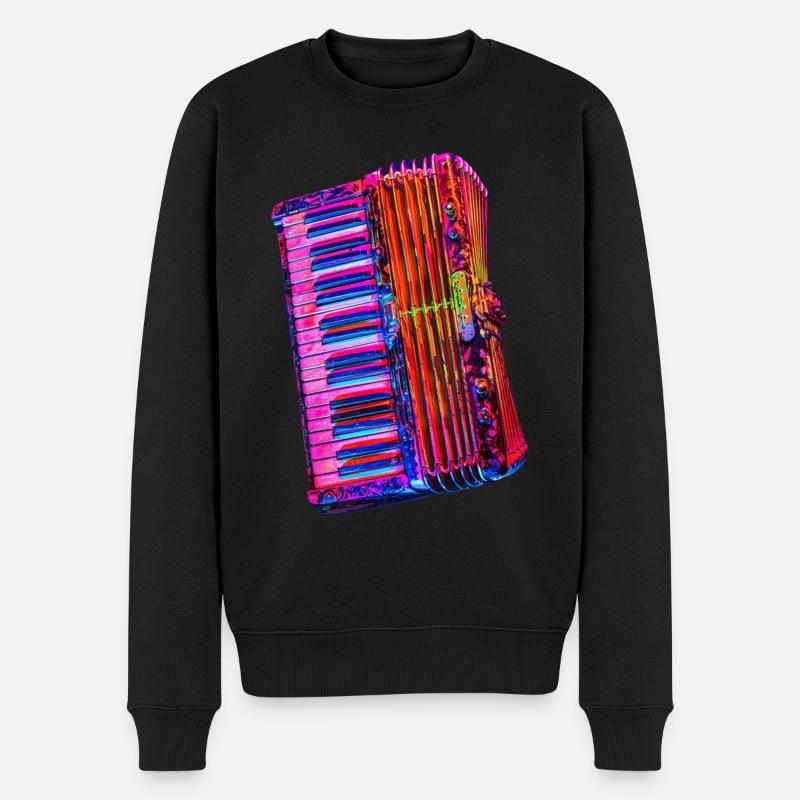 Accordéon - Pull Premium bio Homme - noir