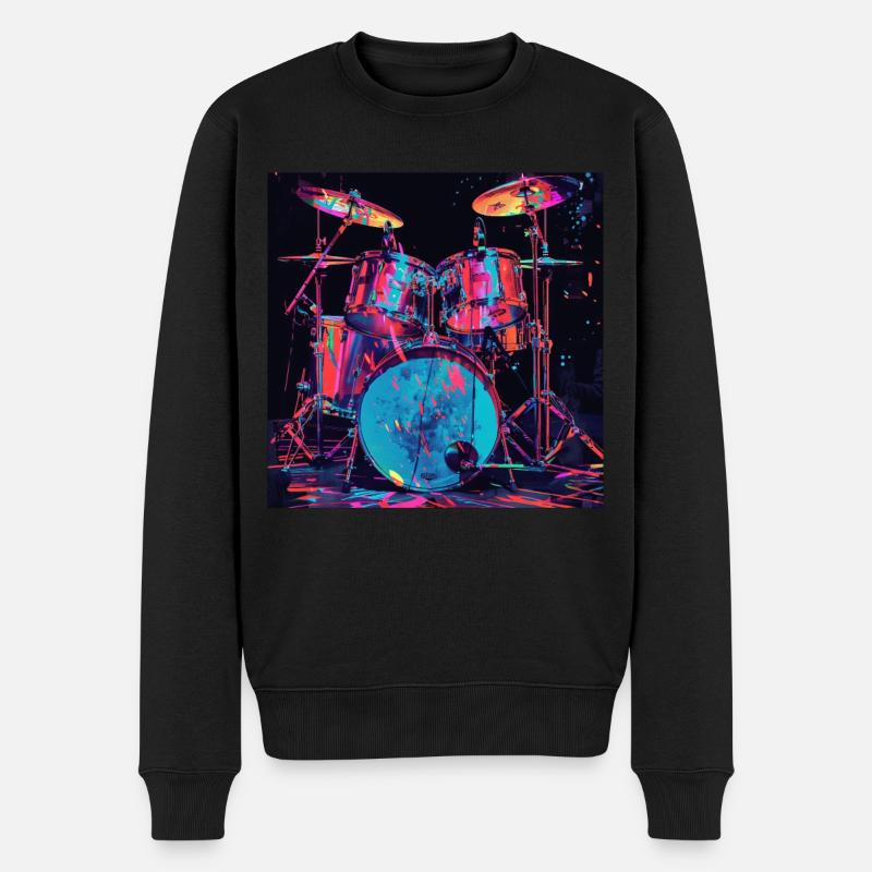 Percussion - Pull Premium bio Homme - noir