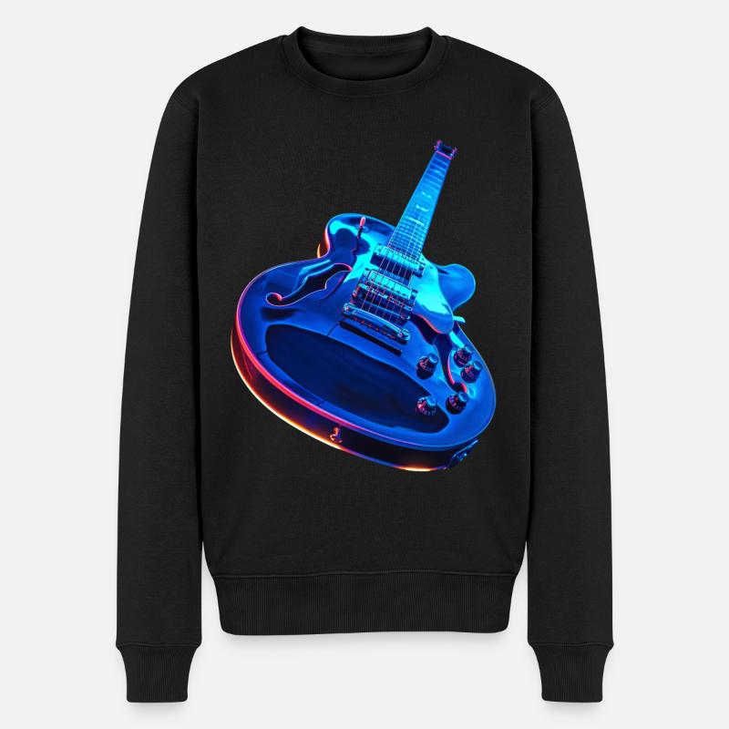 Guitare - Pull Premium bio Homme - noir
