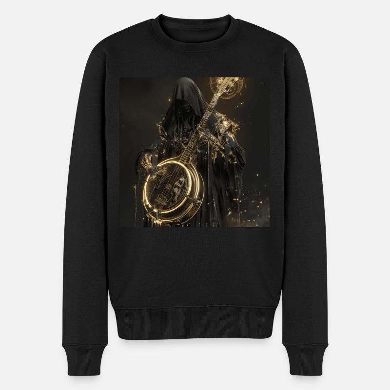 Banjo - Männer Premium Bio Pullover - Schwarz