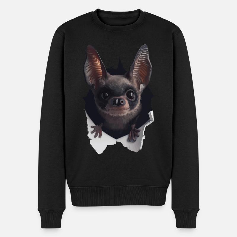 Schläger - Männer Premium Bio Pullover - Schwarz