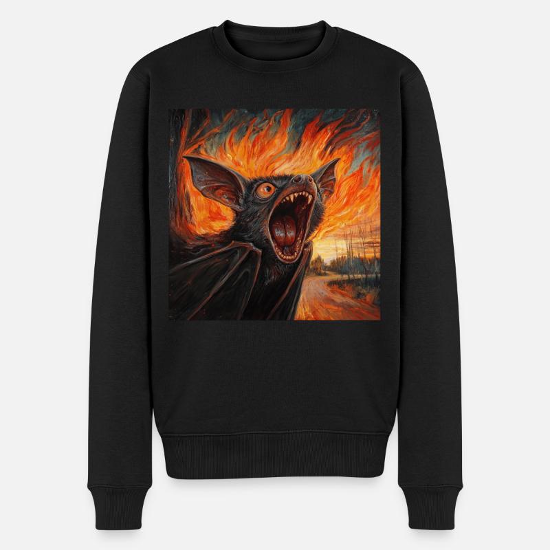 Schläger - Männer Premium Bio Pullover - Schwarz