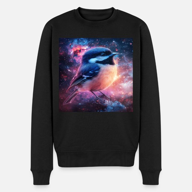 Meise - Männer Premium Bio Pullover - Schwarz