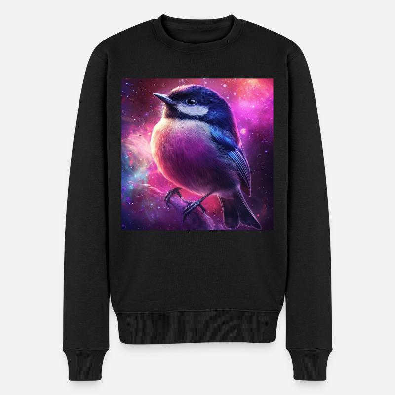 Meise - Männer Premium Bio Pullover - Schwarz
