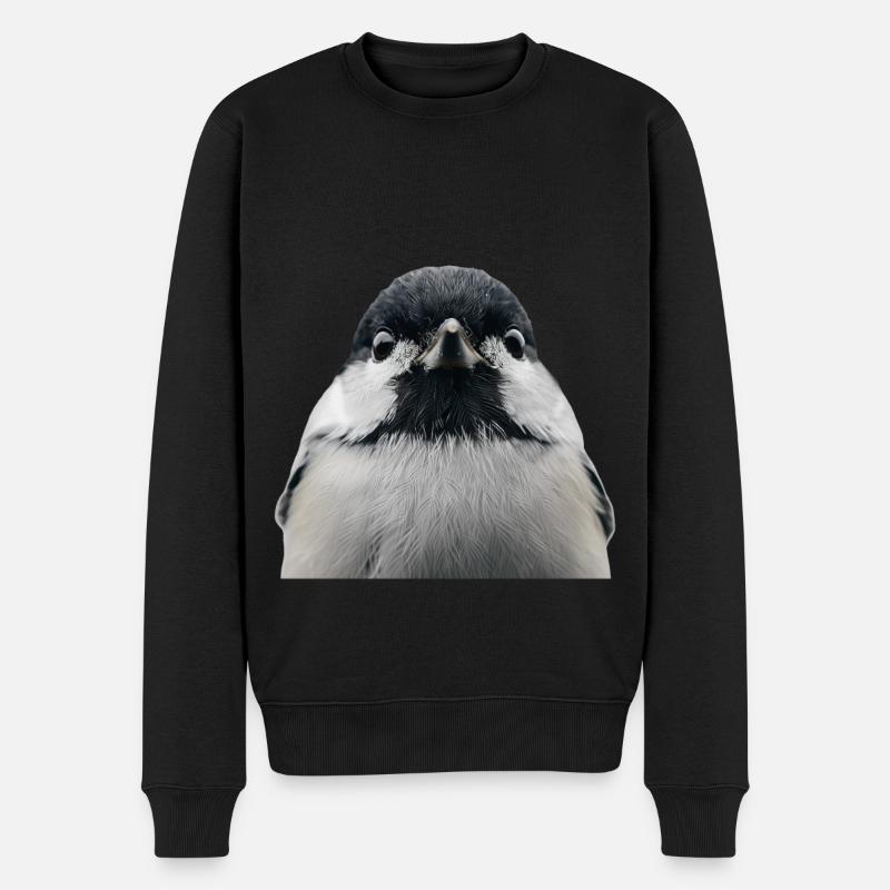 Meise - Männer Premium Bio Pullover - Schwarz