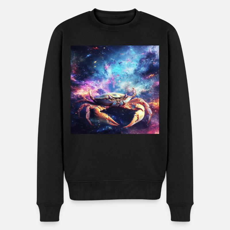 Krabbe - Männer Premium Bio Pullover - Schwarz