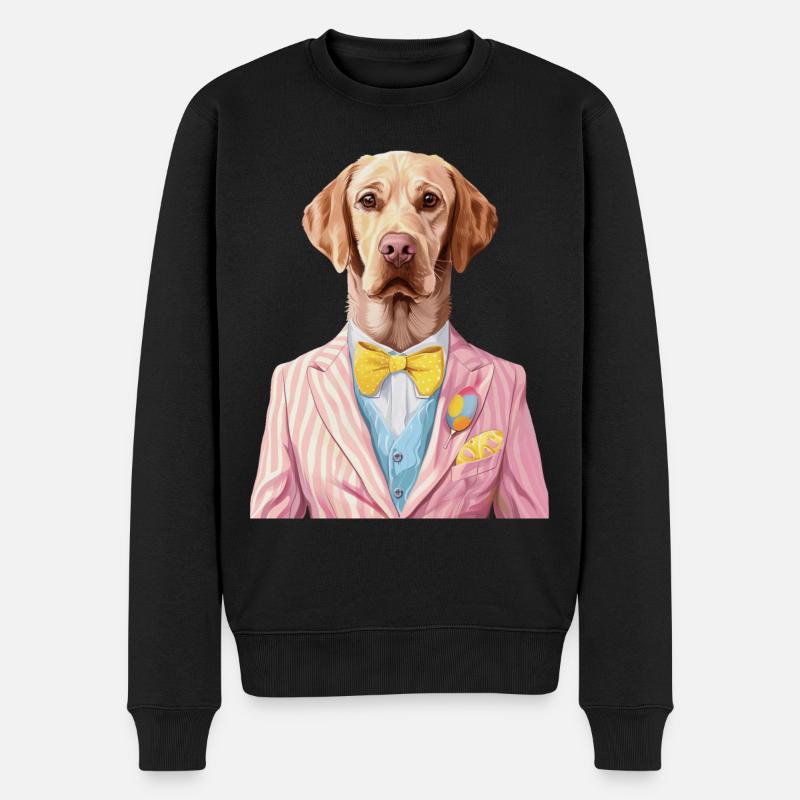Labrador Retriever - Männer Premium Bio Pullover - Schwarz