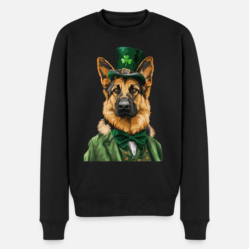 Deutscher Schäferhund - Männer Premium Bio Pullover - Schwarz
