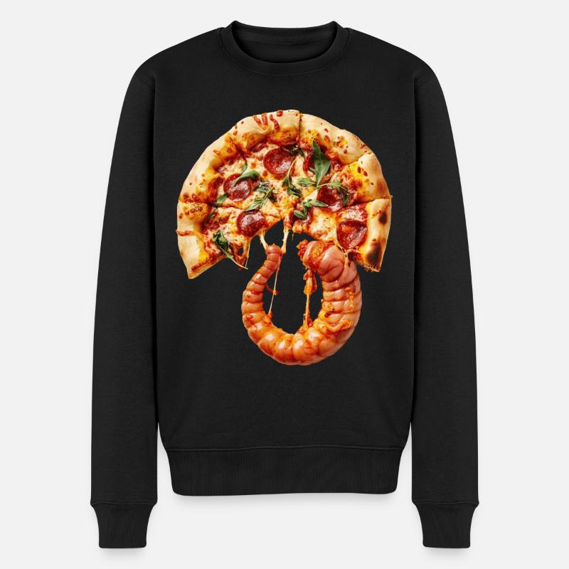 Wurm - Männer Premium Bio Pullover - Schwarz