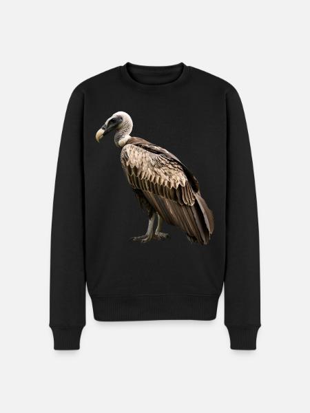 Geier - Männer Premium Bio Pullover - Schwarz