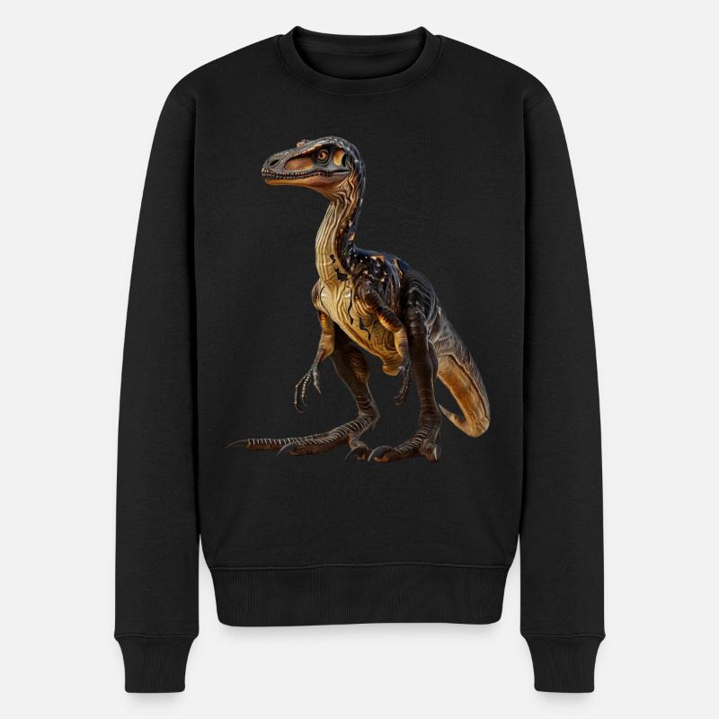 Utahraptor - Männer Premium Bio Pullover - Schwarz