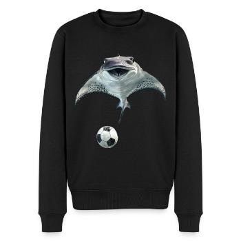 Stachelrochen - Männer Premium Bio Pullover - Schwarz - Vorne - Nico (187cm)