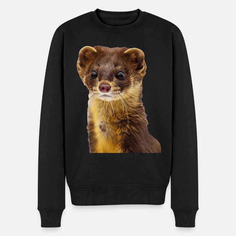 Wiesel - Männer Premium Bio Pullover - Schwarz