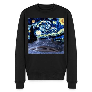 Stachelrochen - Männer Premium Bio Pullover - Schwarz - Vorne - Nico (187cm)