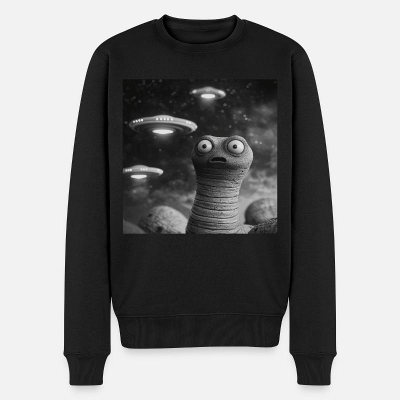 Wurm - Männer Premium Bio Pullover - Schwarz