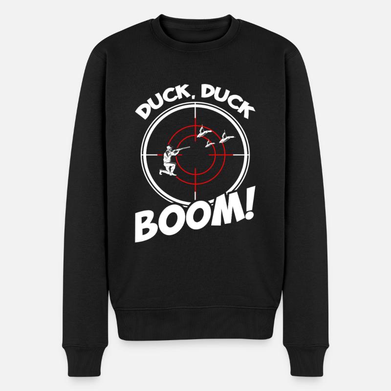Accroupissez-vous, accroupissez-vous, boum ! - Pull Premium bio Homme - noir