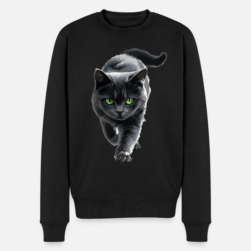 Britisch Kurzhaar - Männer Premium Bio Pullover - Schwarz