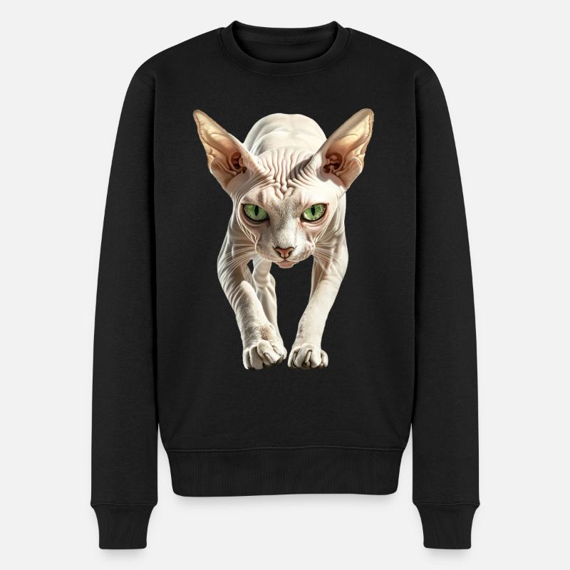 Sphinx - Männer Premium Bio Pullover - Schwarz