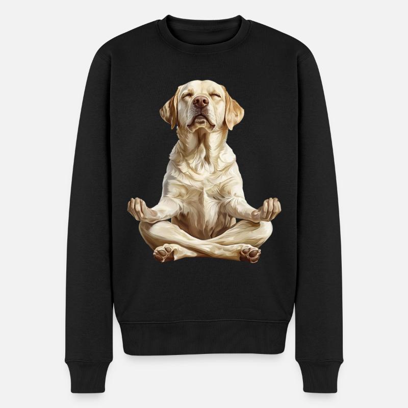 Labrador Retriever - Männer Premium Bio Pullover - Schwarz