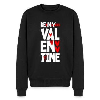 Be My Valentine - Männer Premium Bio Pullover - Schwarz - Vorne - Nico (187cm)