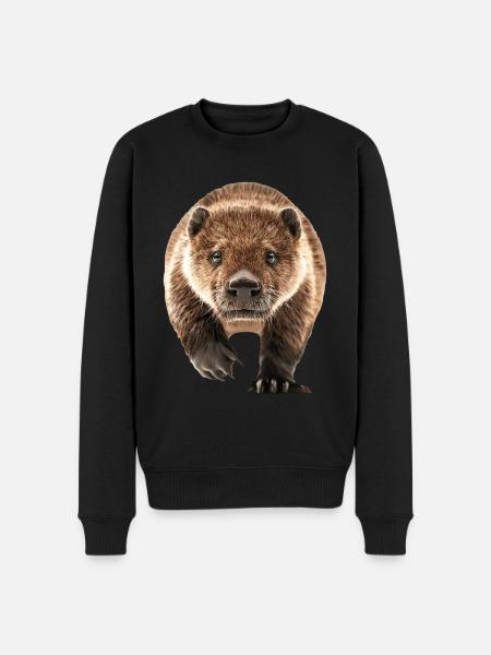 Biber - Männer Premium Bio Pullover - Schwarz