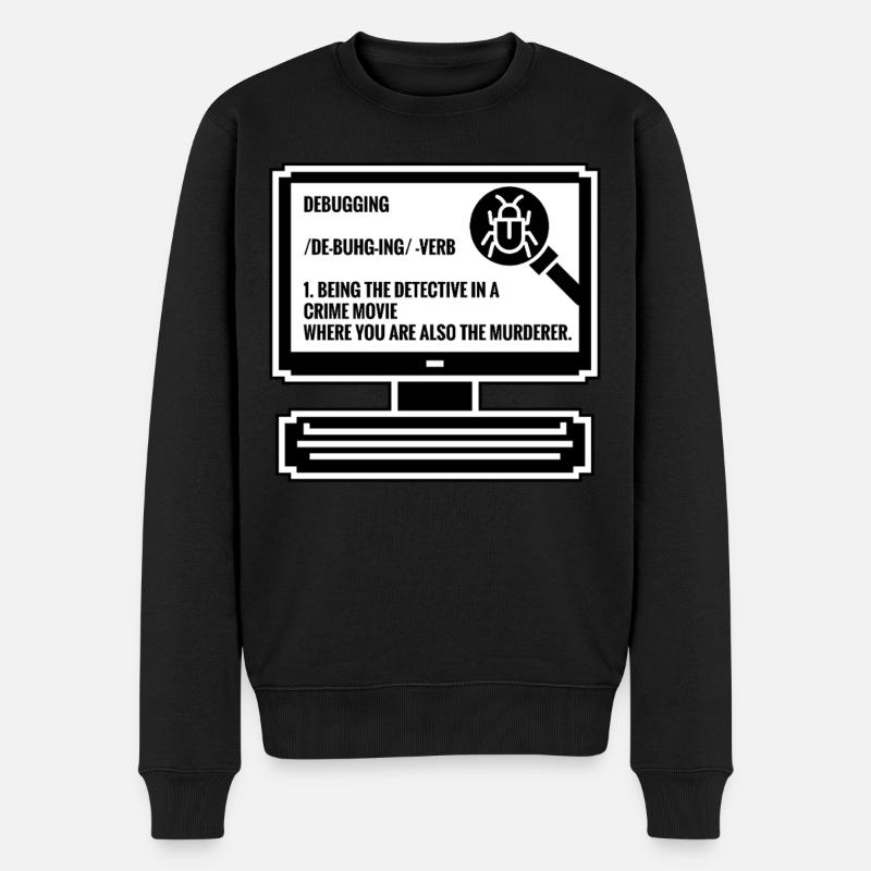 débogage - Pull Premium bio Homme - noir