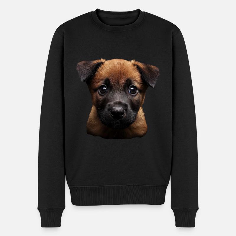Belgischer Malinois - Männer Premium Bio Pullover - Schwarz