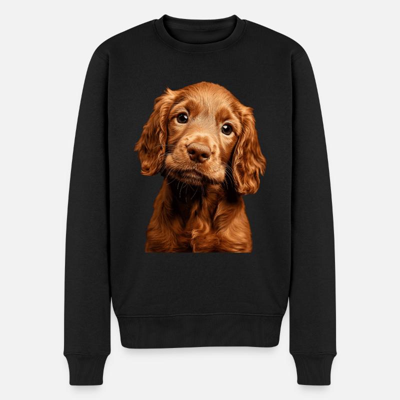 Irish Setter - Männer Premium Bio Pullover - Schwarz