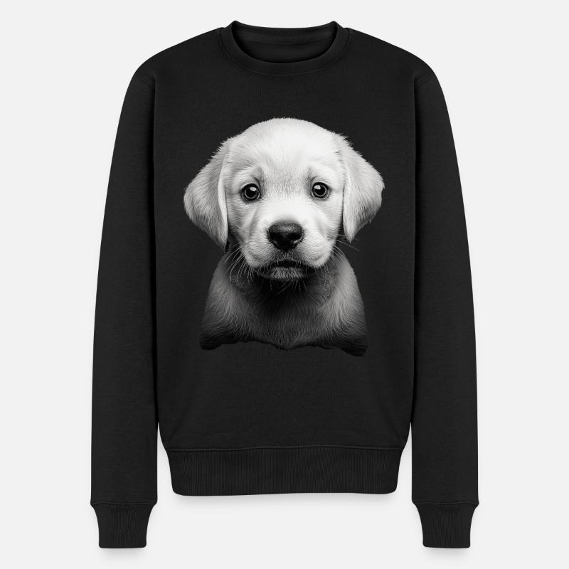 Labrador Retriever - Männer Premium Bio Pullover - Schwarz