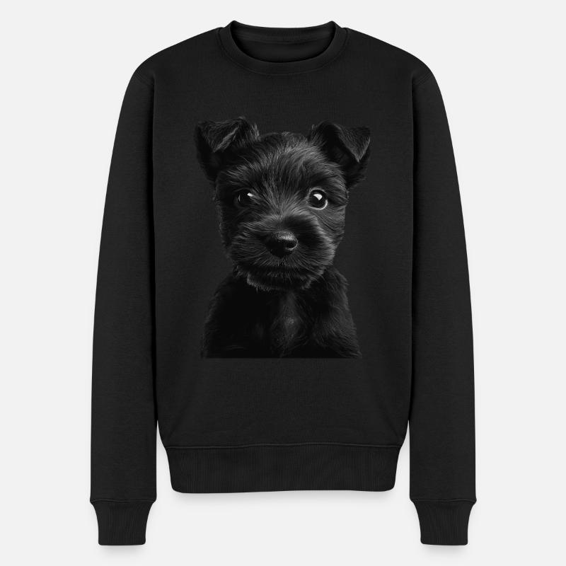 Scottish Terrier - Männer Premium Bio Pullover - Schwarz