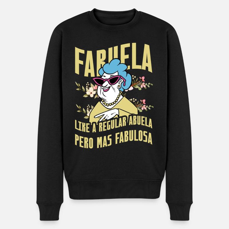 Fabuela - Pull Premium bio Homme - noir