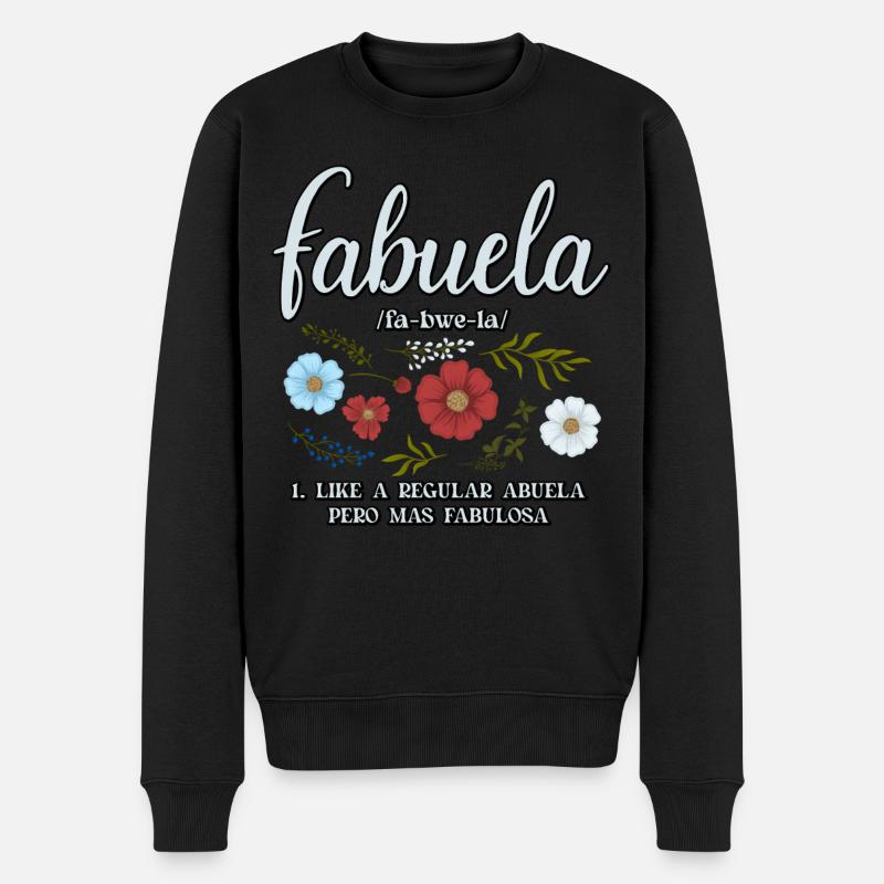 Fabuela - Männer Premium Bio Pullover - Schwarz