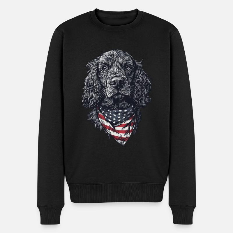 Cocker Spaniel - Männer Premium Bio Pullover - Schwarz