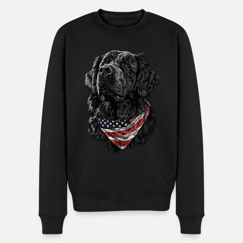 Neufundland - Männer Premium Bio Pullover - Schwarz
