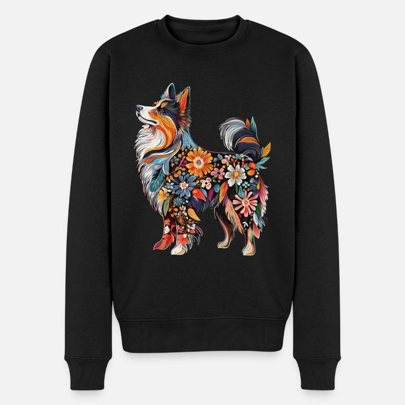 Shetland Sheepdog - Männer Premium Bio Pullover - Schwarz